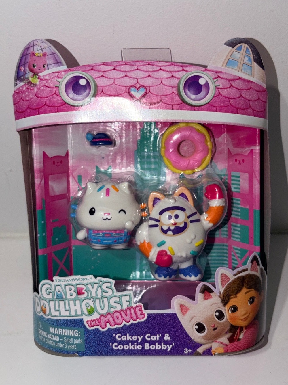 Gabby’s Dollhouse Movie Cakey Cat & Cookie Bobby 2PC Set NIB